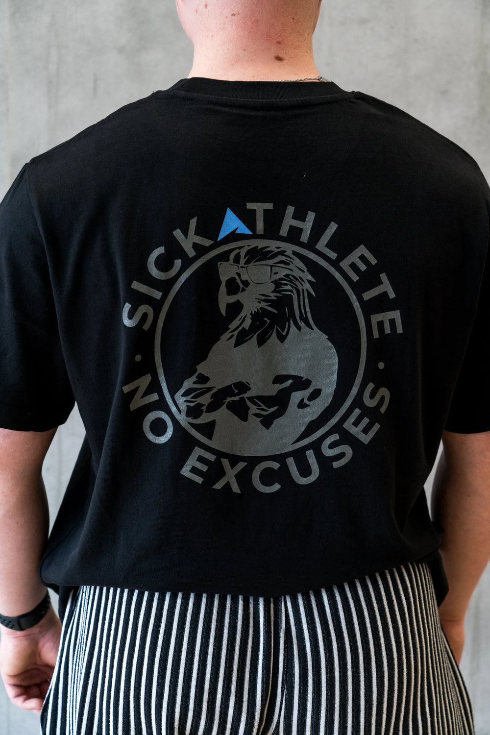 Rückenansicht des SICKATHLETE PURPOSE T-Shirt im Oversized Schnitt